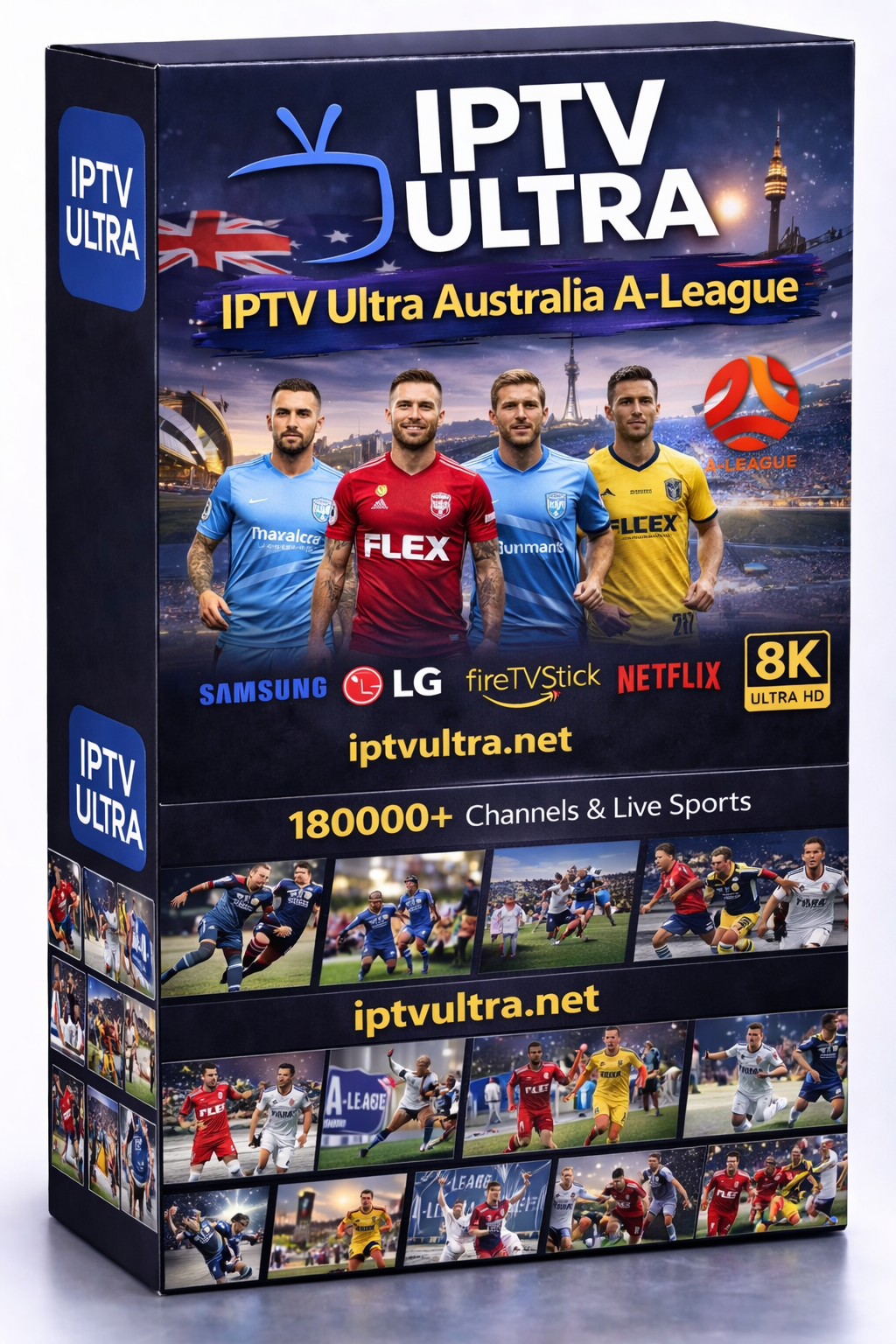 Buy IPTV Ultra Australia | A-League Paramount Melbourne Victory 27K 4K Socceroos