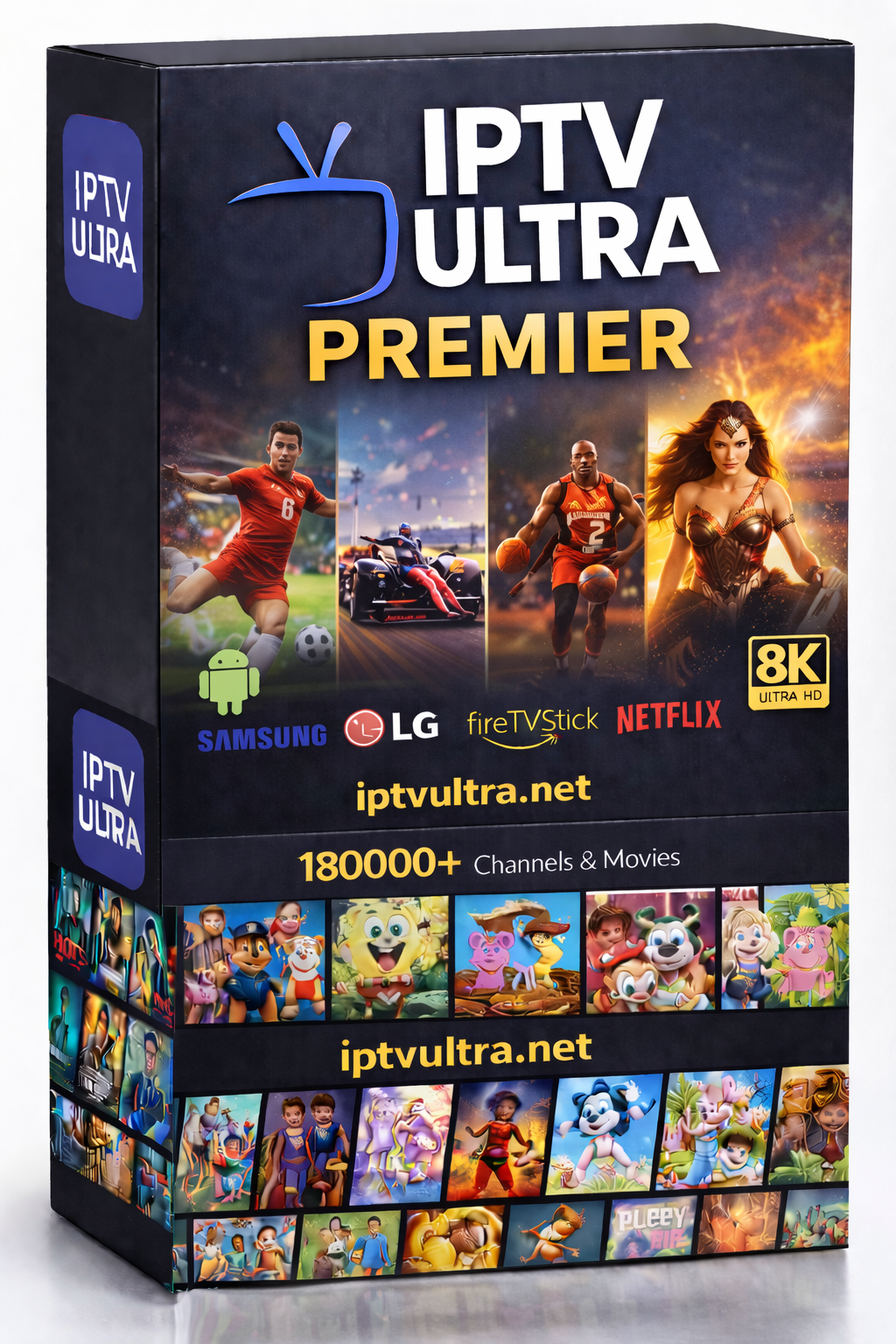 Buy IPTV Ultra Premier | 40K Channels 8K VIP Anti-Freeze Unlimited 2027 Sports