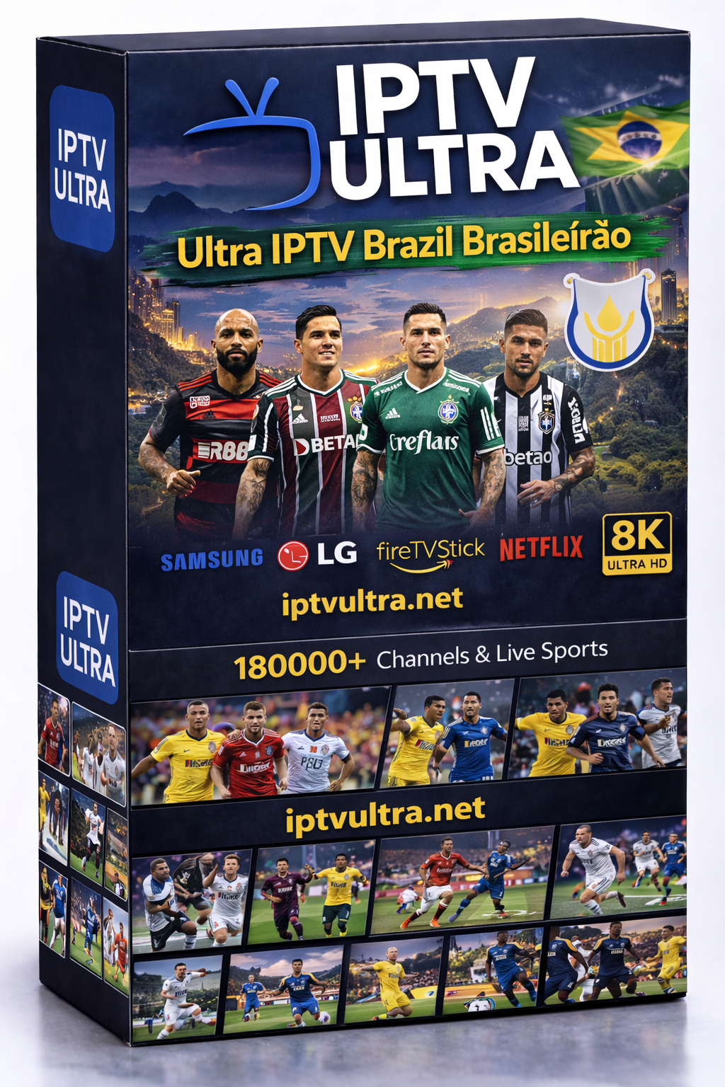 Buy Ultra IPTV Brazil | Globo Premiere Brasileirão Flamengo Palmeiras 31K 4K Maracanã
