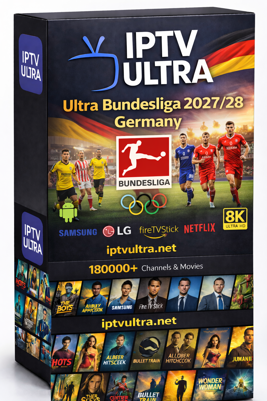 Buy Ultra IPTV Bundesliga 2027/28 | Bayern Kane Wirtz Dortmund 306 Games DAZN Sky 38K 4K