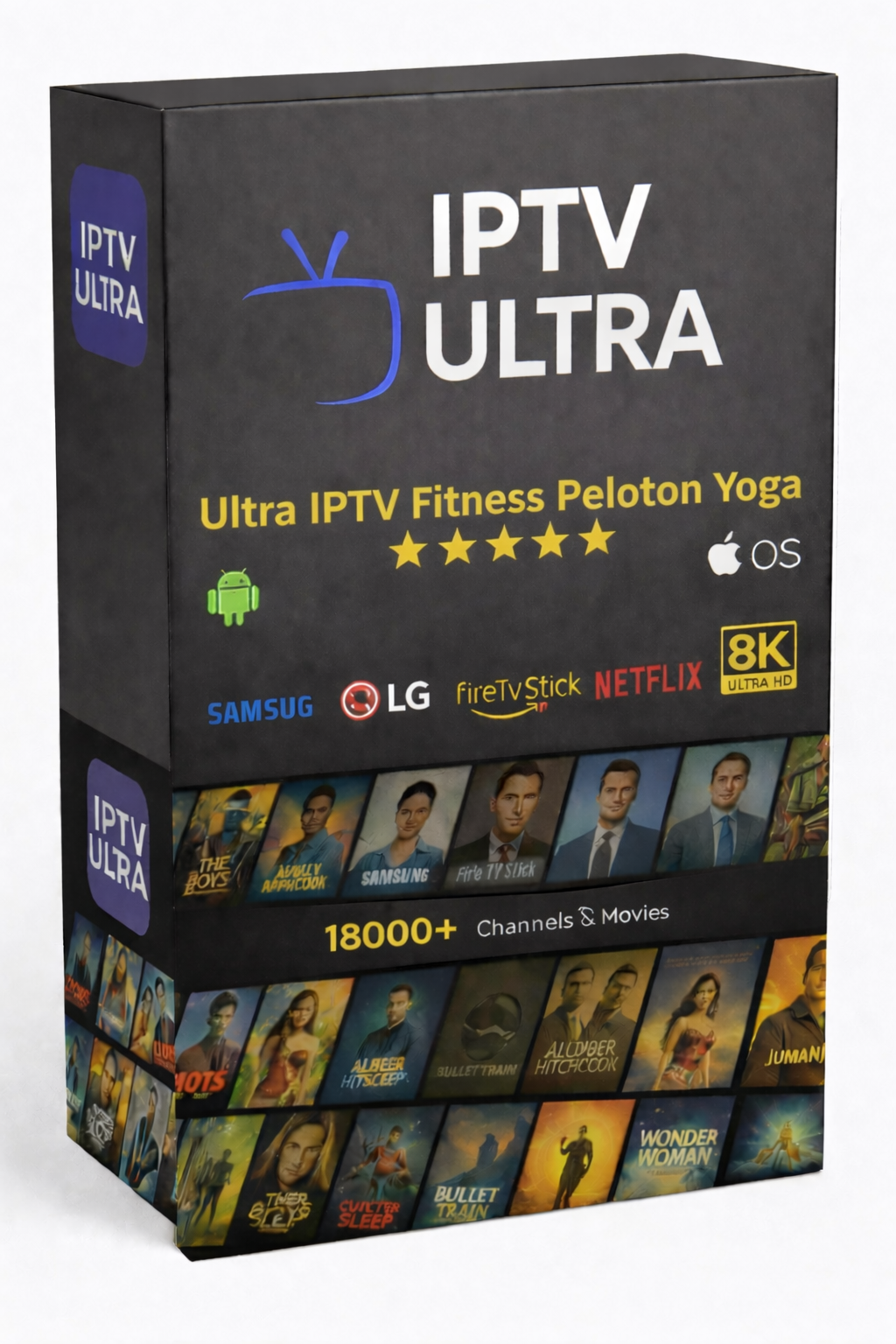 Buy Ultra IPTV Fitness | Peloton Yoga HIIT Les Mills Barry's Bootcamp 15K 4K Home Gym