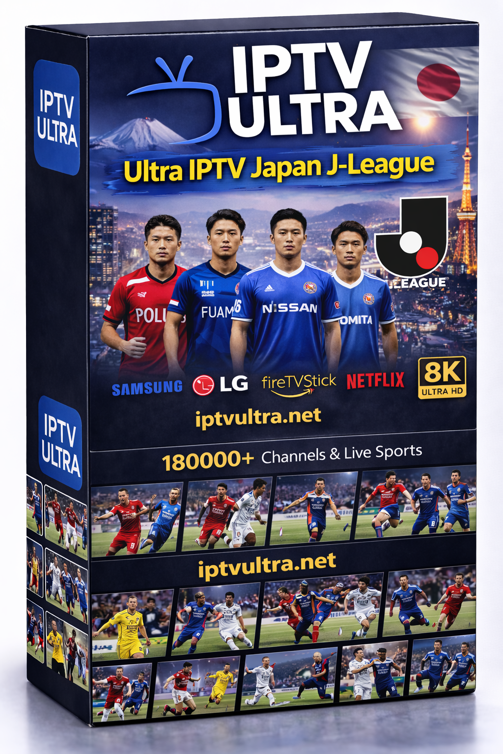 Buy Ultra IPTV Japan | J-League DAZN NHK J1 J2 28K 4K Samurai Blue