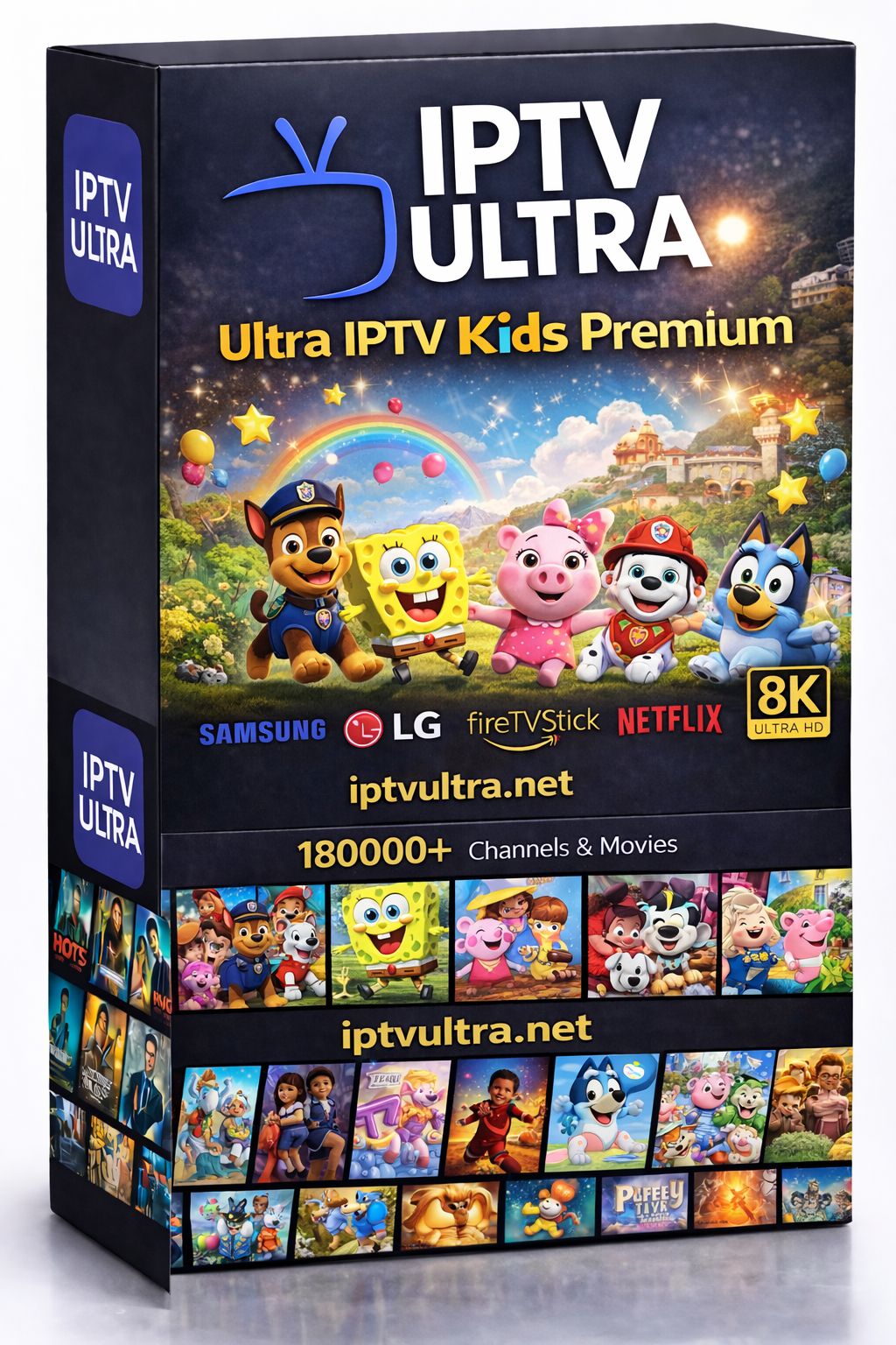 Buy Ultra IPTV Kids | Disney Pixar Cartoon Network Safe 20K 4K Parental PIN 1000h DVR