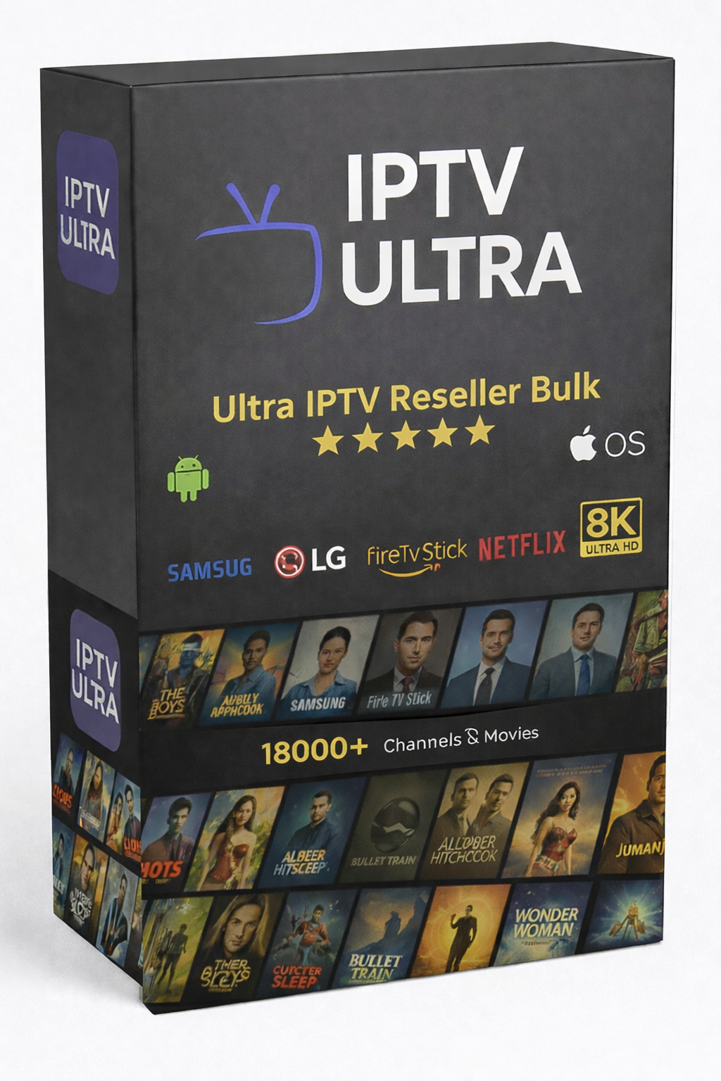 Buy Ultra IPTV Reseller | Unlimited Bulk Credits Xtream Panel API White Label 35K 4K