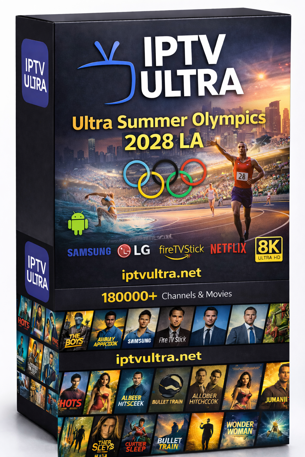 Buy Ultra IPTV Olympics 2028 LA | Athletics Swimming Gymnastics Simone Biles SoFi Coliseum 40K 4K