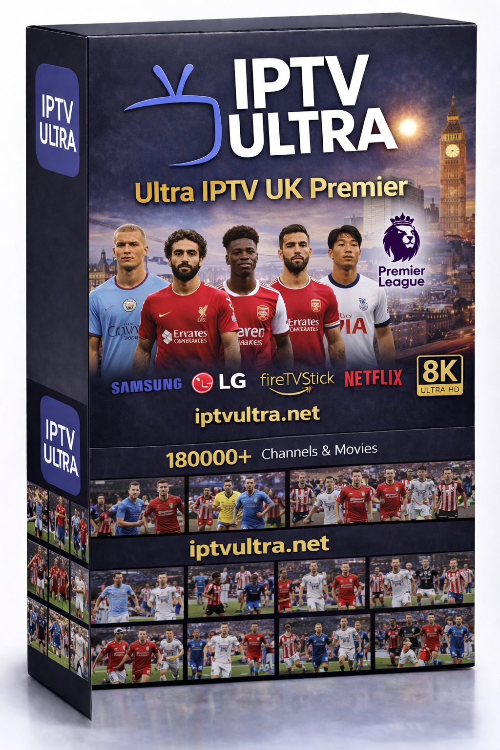 Buy Ultra IPTV UK | Sky Sports EPL F1 Silverstone 26K 4K Haaland Salah Anfield
