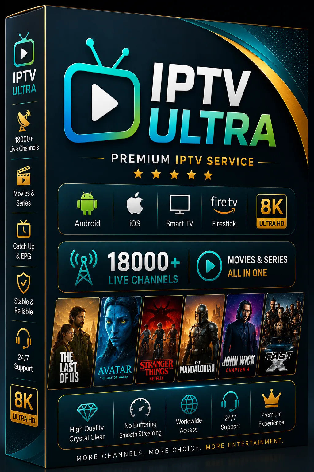 Premium IPTV Entertainment 4K Premium Subscription 24 Months #24679 Image