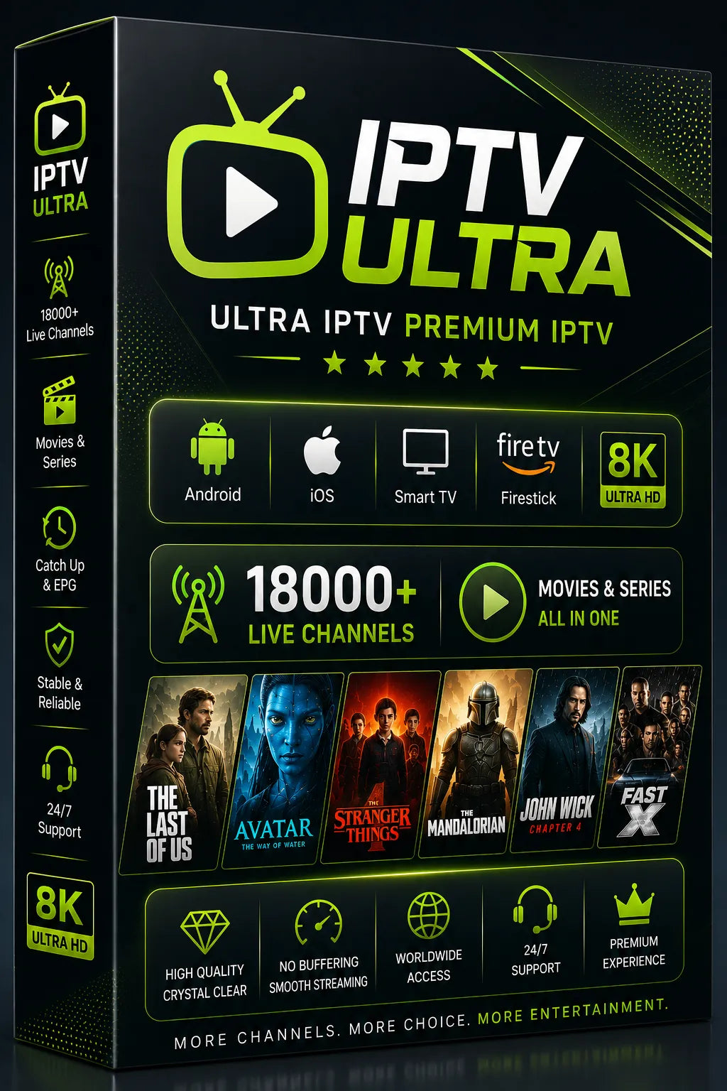 Premium IPTV USA 4K Subscription 1 Month #1330