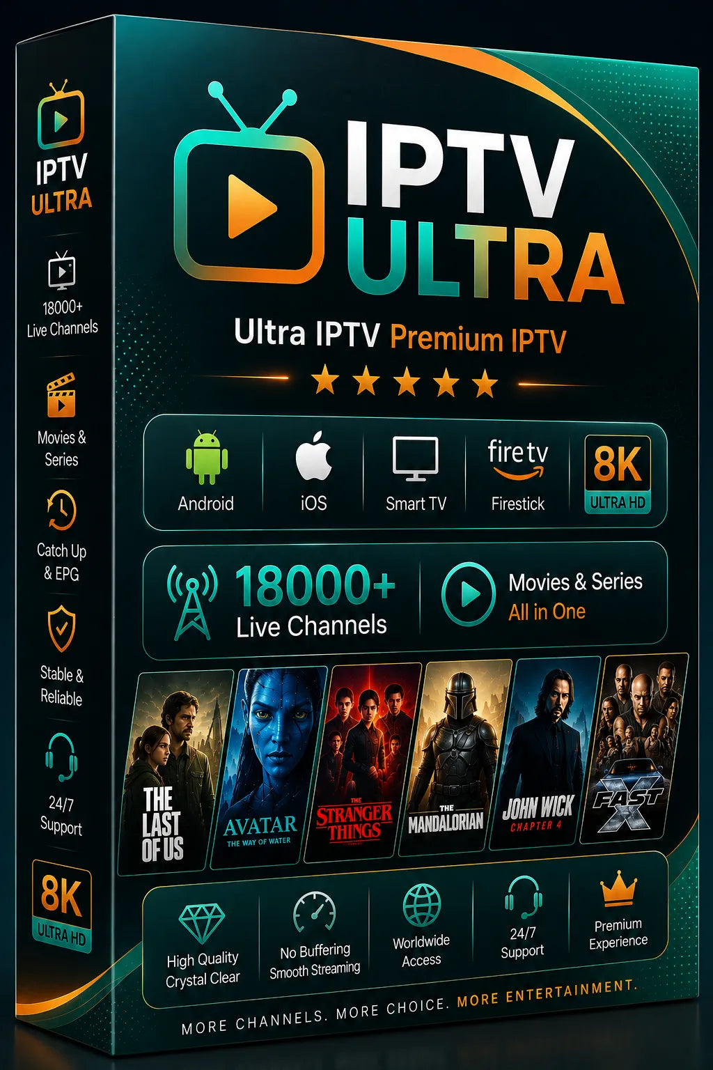 Premium IPTV Europe Full HD Subscription 12 Months #30233 Image
