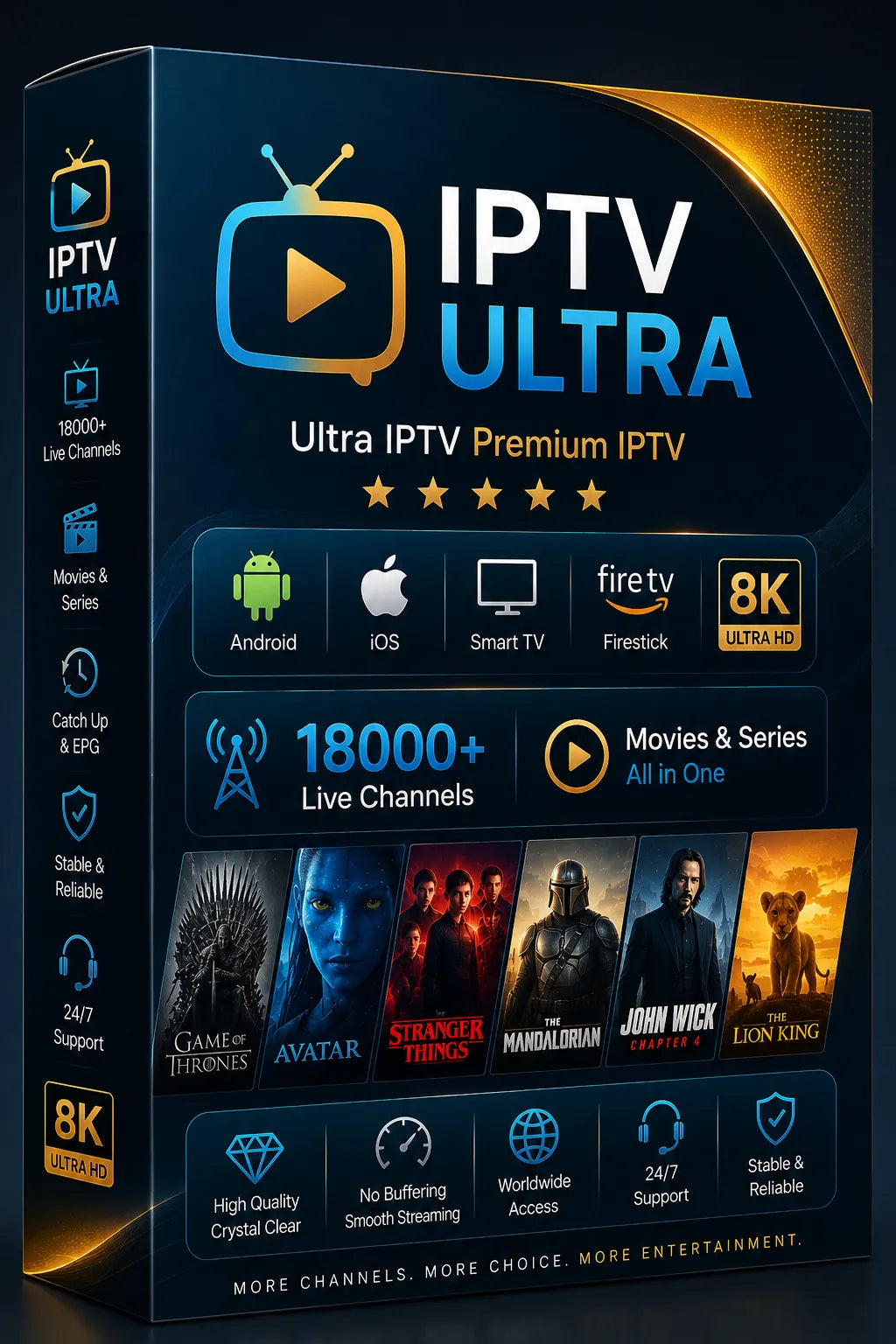 Premium IPTV Global HD Subscription 24 Months #34304 Image