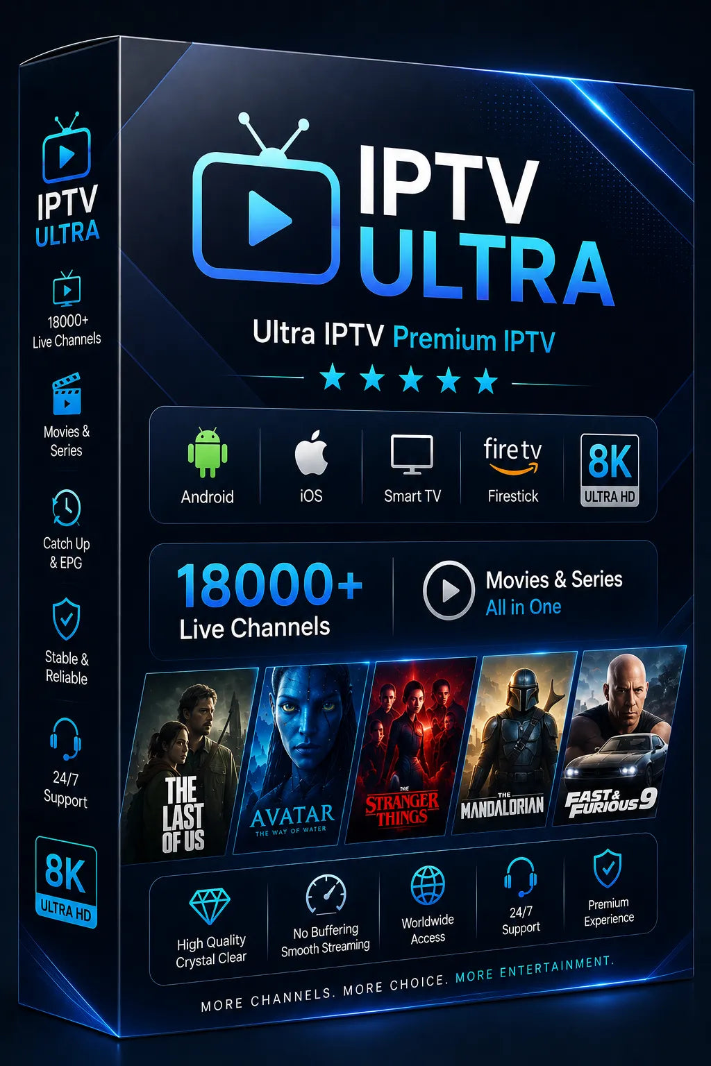 Premium IPTV Europe Full HD Subscription 12 Months #833
