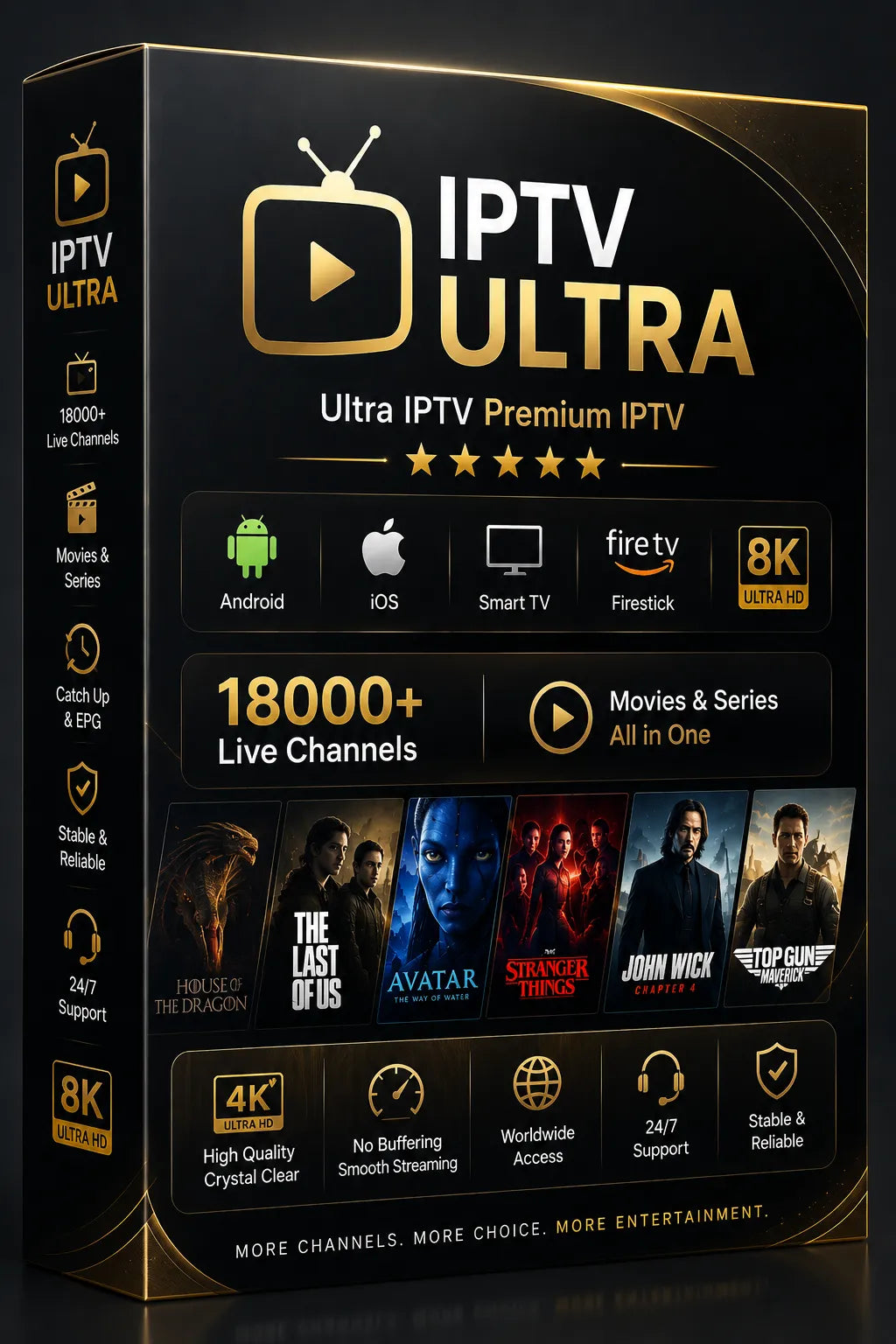 Premium IPTV USA 4K Subscription 1 Month #28290 Image