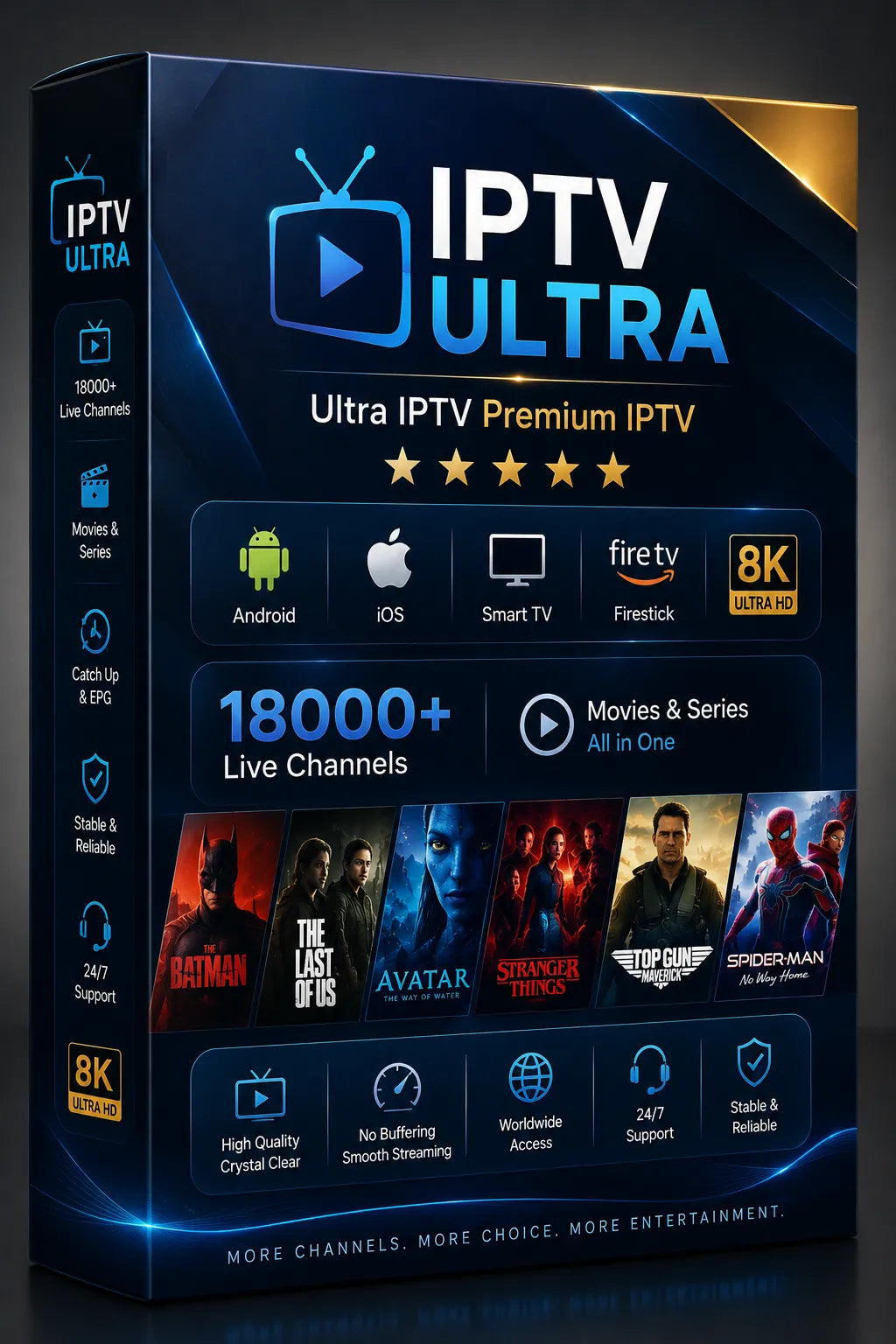 Premium IPTV USA 4K Subscription 12 Months #6818 Image